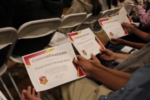 The Principal’s Honor Roll Assembly